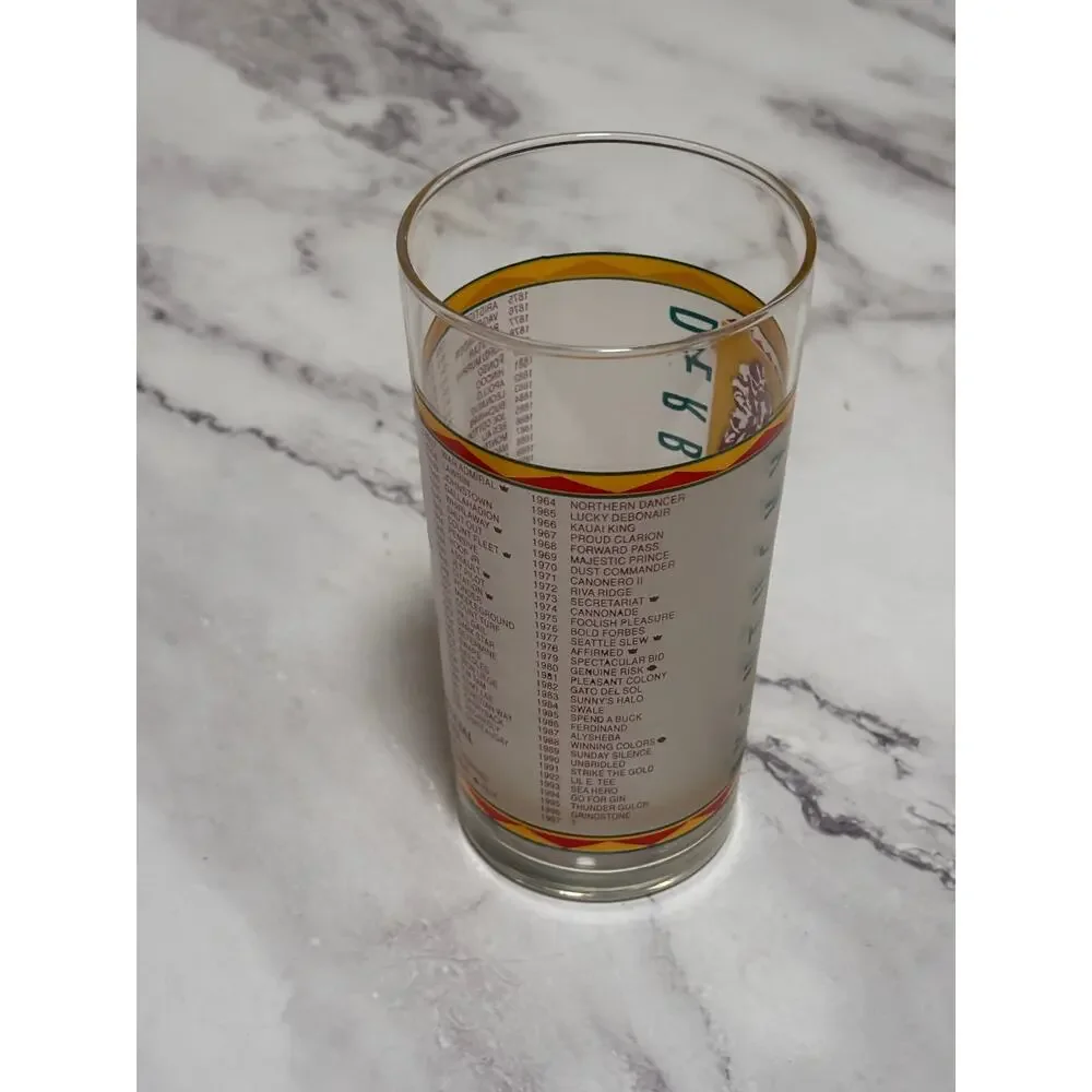 1997 Kentucky Derby Official 123 Churchill Downs Vintage Julep Glass Louisville